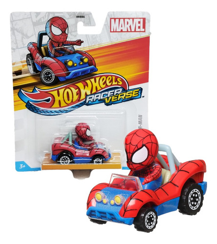 Hotwheels Racer Verse Carro Spiderman Hombre Araña Original
