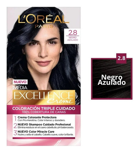 3 Pza Tinte Para Cabello L'oréal Imédia Excellence Creme 2.8