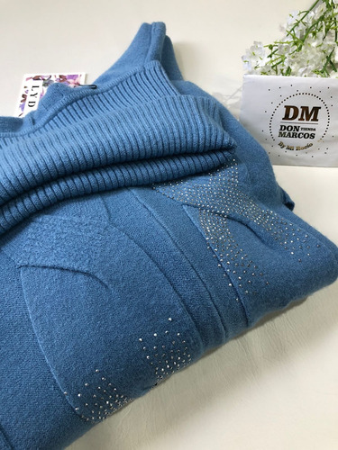 Sweater Oversize Talle Especial Para Mujer Polera
