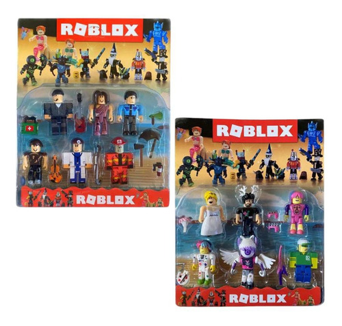 Set X6 Muñecos Roblox Desarmables Articulados Con Accesorios