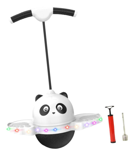 Pogo Pular Bola Placa De Salto Com Luz Colorida Branco