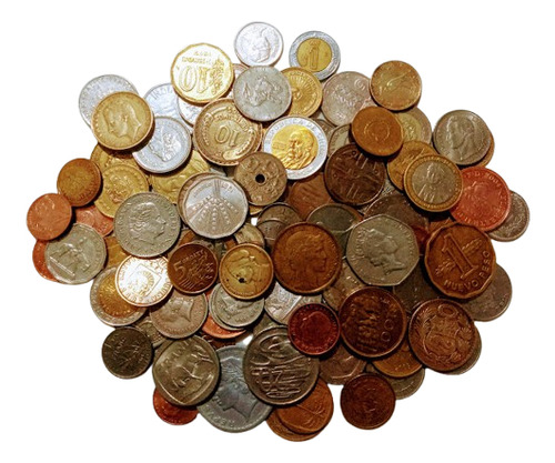 100 Moedas Estrangeiras Estrangeiras Europa E Américas