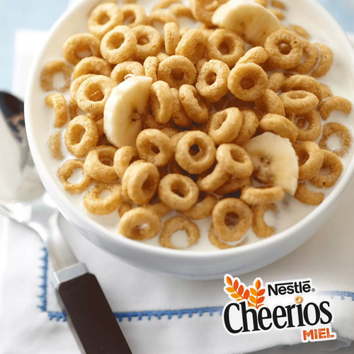 Cereal Nestle Cheerios Miel 1.25 Kg Maiz Trigo Avena Y Arroz