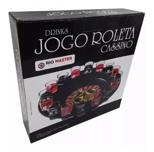 Jogo roleta drink shot com 16 copinhos de bebida dose cassino thata  esportes