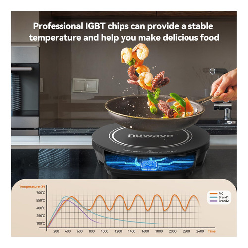 Cocina De Inducción De Precisión De Oro De Nuwave, Portátil,