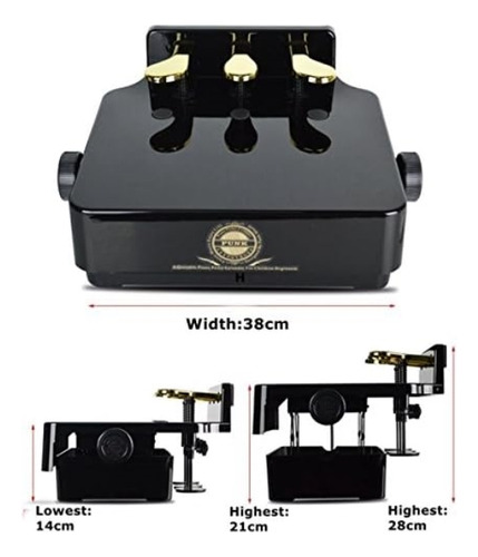 Banco Extensor De Pedal De Piano Ajustable Soarun Para Niños