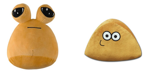 2piezas Peluche Juego Pou Feliz Original Alta Calidad