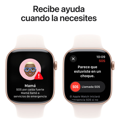 Apple Watch S10 Gps+cell 42mm De Aluminio Oro Rosa-rosa S/m Oro Rosa Correa Deportiva Rosa Rubor Color Oro Rosa