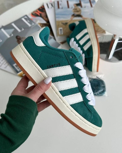 adidas Campus Color Verde/blanco - Talla 22.5mx (Usado)