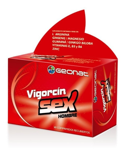 Geonat Vigorcin Sex Hombre Potenciador Sexual 60 Comprimidos