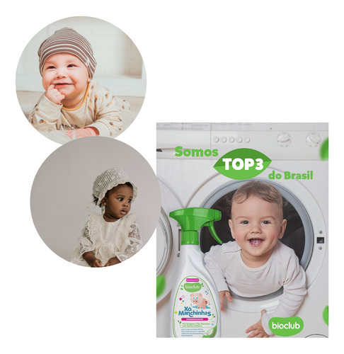 Pré Lavagem Roupa De Bebê Xô Manchinhas Orgânico Sem Cloro