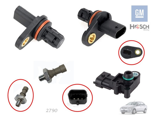Kit 4 Sensores Y 1 Valvulas Solenoide Gm Sonic Trax Aveo G3