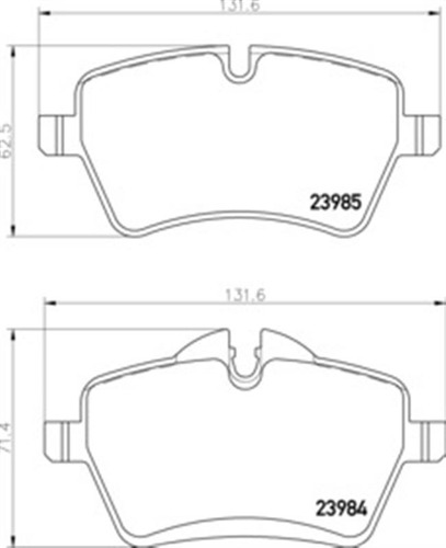 Balatas Delanteras Pagid Para Mini Paceman 16i 16v 2013