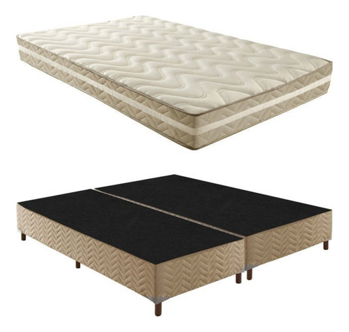 Box Queen Florença 42x158x198cm com Colchão Queen Ig