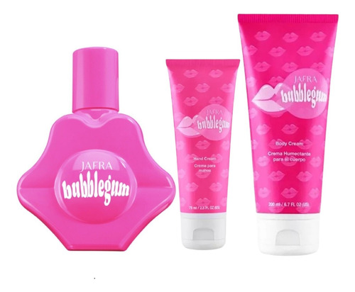 Kit Jafra Bubblegum Perfume Y Crema Corporal Fragancia Dulce