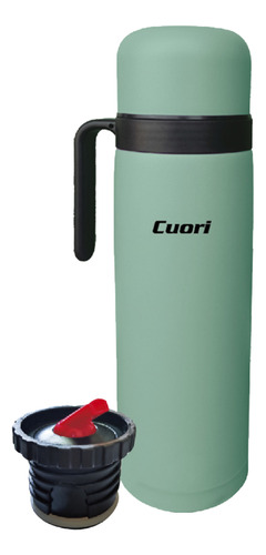 Termo Cuori 1 Lt Acero Inox Con Asa Tapon Cebador Tero