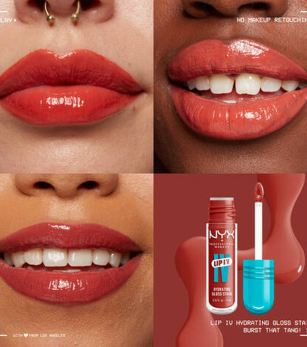 Nyx Lip Iv Hydrating Gloss Stain Original Burst That Tang
