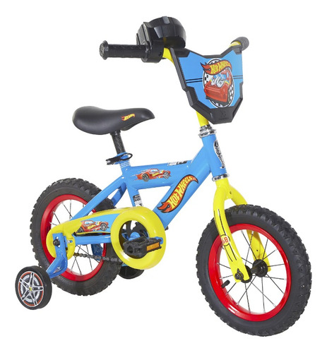 Bicicleta  Hot Wheels Rodada 12 C/ruedas Entrenamiento