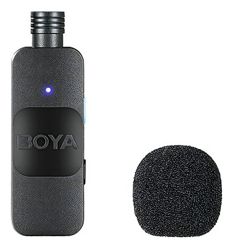 Microfone sem fio duplo compacto Boya by-V20 USB-c cor preta