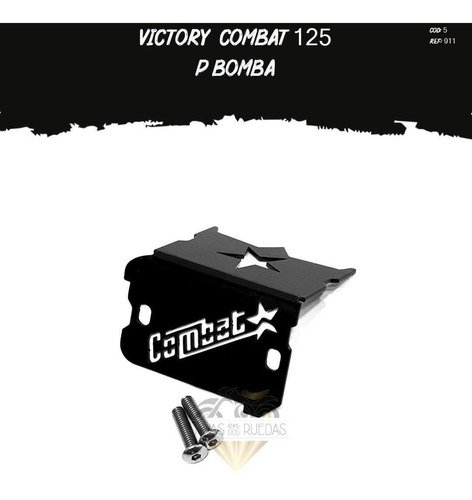 Protector Bomba Partes Lujo Moto Victory Combat 125