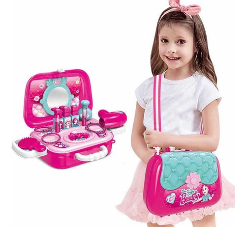 Set Tocador Maleta Portátil Para Niña Juguete