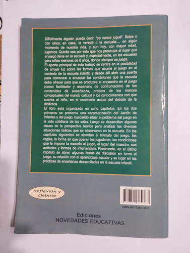 Juego Y Aprendizaje Escolar. Sarlé. Excelente Estado (Usado)