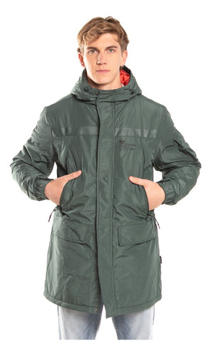 Campera De Abrigo Rusty Saint Etienne Parka Hombre Verde