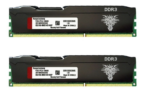 Memória Ram Gamer 2x8gb Yongxinsheng 16gb Ddr3 1333mhz