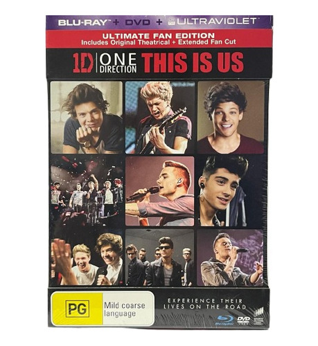 One Direction This Is Us Dvd Blu-ray Ultraviolet Nuevo 