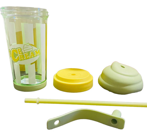 Vaso Para Agua Con Forma De Cono De Helado Verde Ice Cream