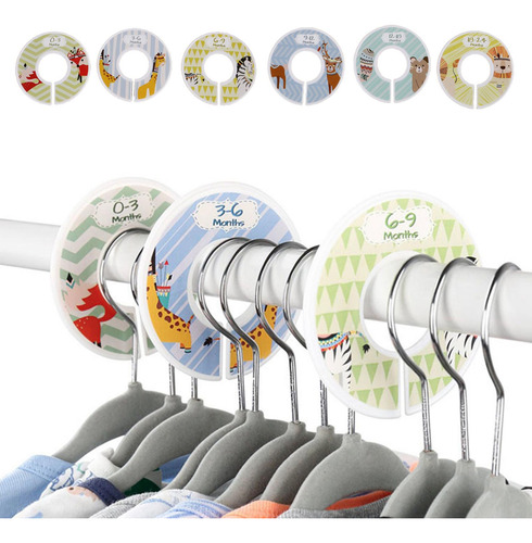 Perchero Para Colgar Ropa, Separadores De Tamaños, Ropa B, 6