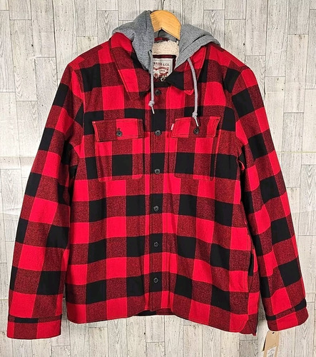 Camisa Leñador Sherpa Levis Chaqueta Franela Nueva Original