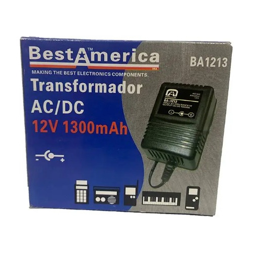 Transformador 12v-1250 Mah Bestamerica Ba-1212ar Boleta/fact