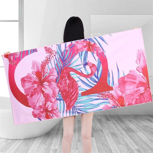 Toalla De Playa Grande Con Estampado De Secado Rápido