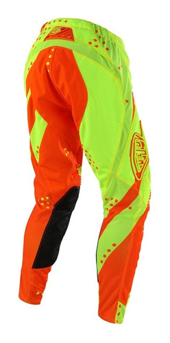 Imagen 2 de 21 de Pantalon Cross Troy Lee Se Air Shadow Amarillo Flour/naranja