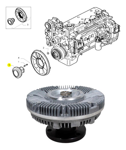 Nucleo Ventilador Polea Electromagnetica Tector Iveco