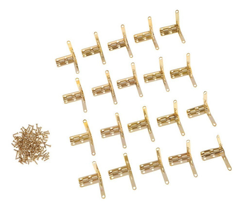 Minibaúl Expositor Joyas Latón, 40 Piezas, L, Dorado D