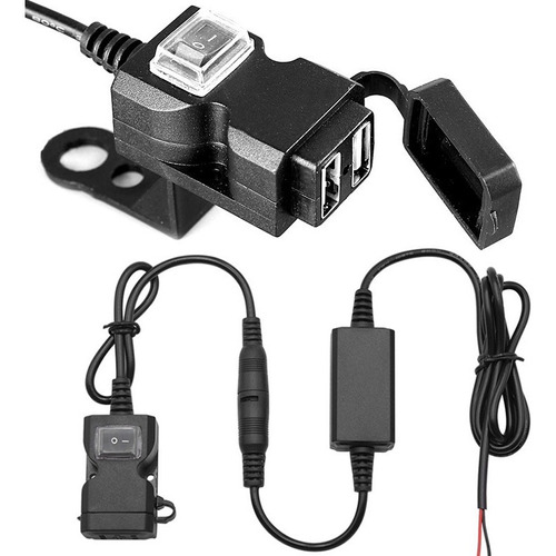 Cargador Para Moto, Celular, Doble Puerto Usb, 100% Nuevo