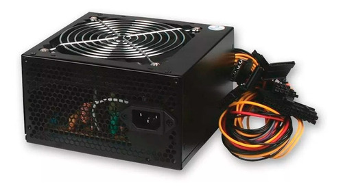 Fuente de alimentación para PC Noga ATX-600 600W negra 220V