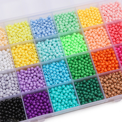 Perlas Redondas Acrílicas Para Accesorios De Joyería Hechos