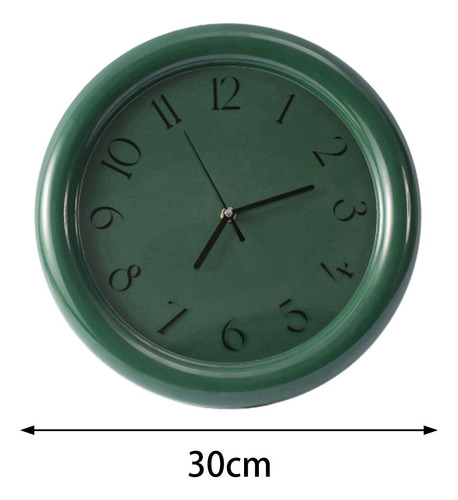 Reloj De Pared Pequeño Reloj Creativo Silencioso Arte Verde