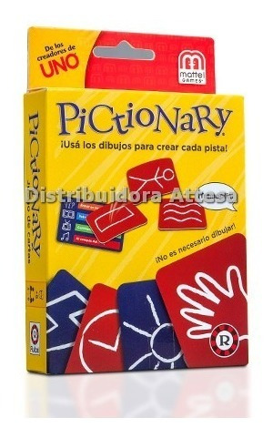 Juego De Cartas Pictionary Cartas Mattel Ruibal Original