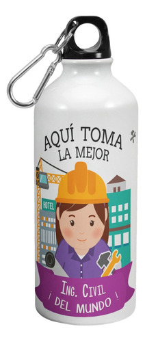 Botella De Agua Deporte Aqui Toma La Mejor Ingeniera Civil