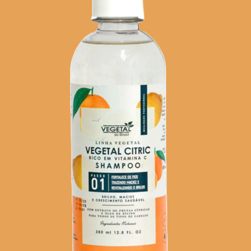Shampoo Vegetal Citric Vegan 380ml - Vegetal Do Brasil