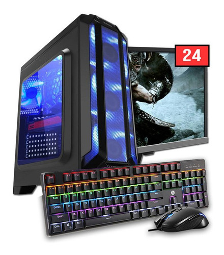 Pc Gamer Ryzen 5,ram 16gb,ssd 480gb,gtx 1660,led,monitor 24