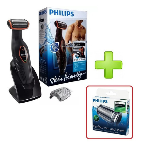 Afeitadora Cuerpo Masculina Philips Bg2024 + Repuesto Tt2000