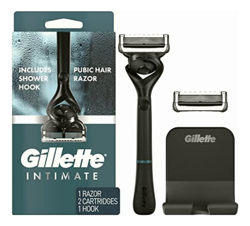 Gillette Intimate Ingle Razor Para Hombres, 1 Mango, 2