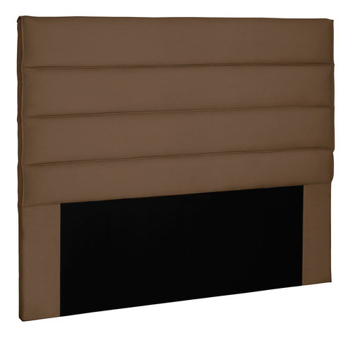 Cabeceira La Italiana Para Cama Box Casal 140 Suede Cor Marrom/caramelo