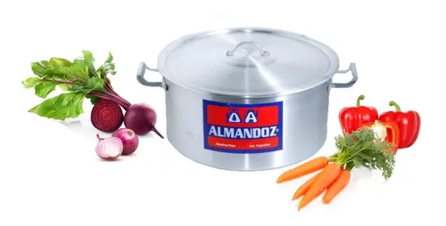 comprar Cacerola Gastronómica Aluminio N°40 25 Litros Olla Reforzada