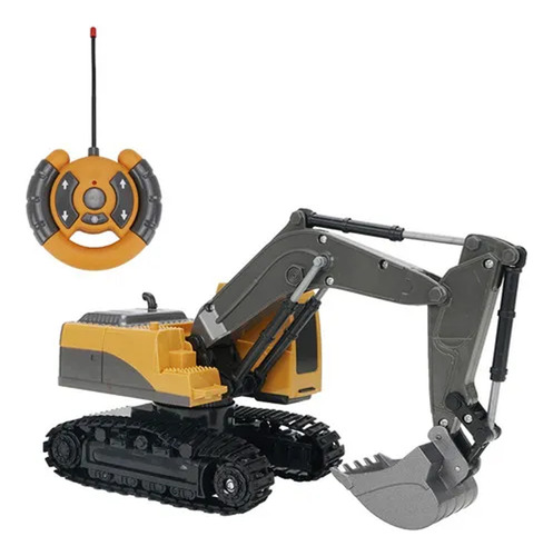 Excavadora Control Remoto Recargable Rc Carros Juguetes 1:24